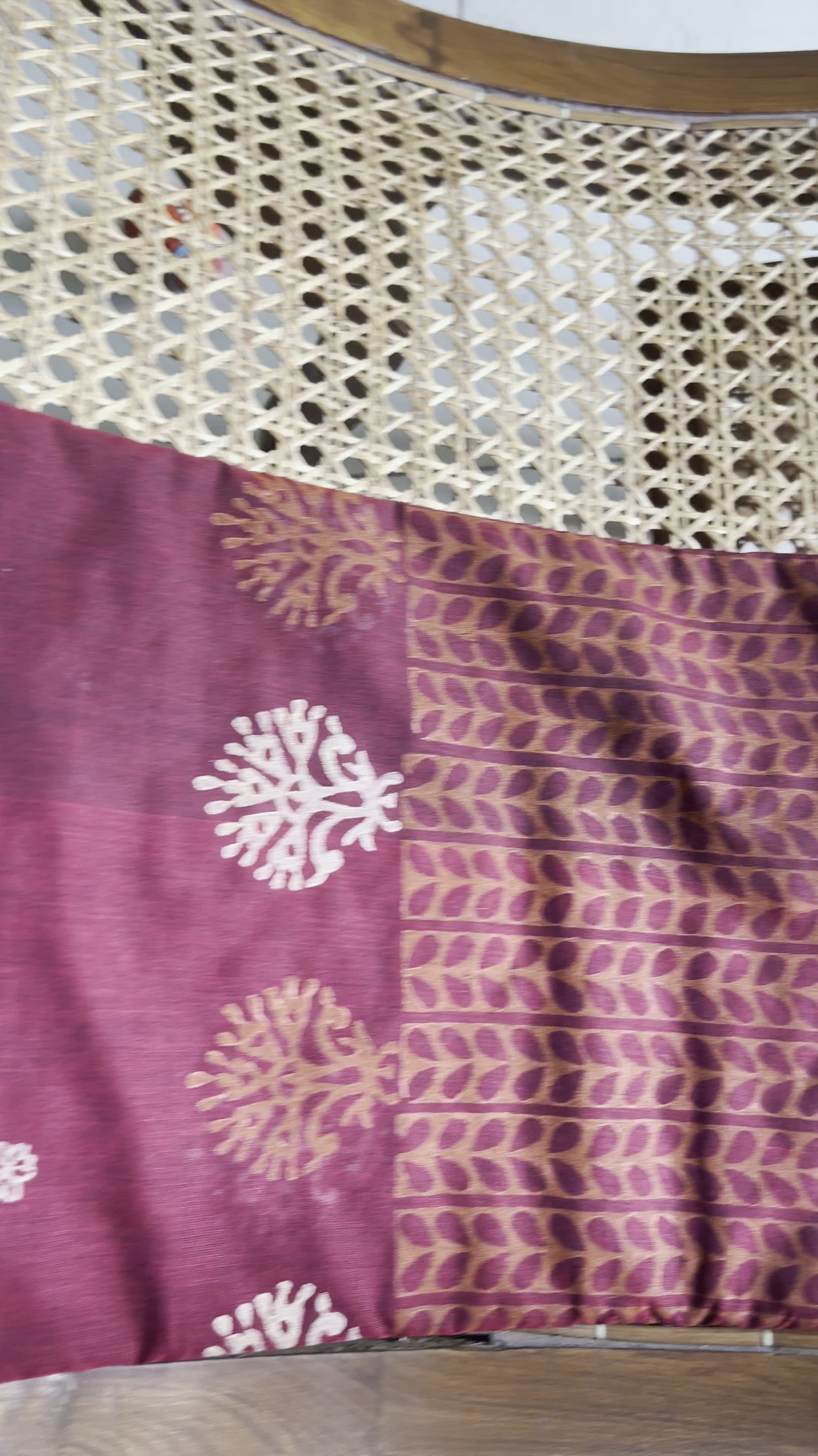 Maroon Narayanpet Saree