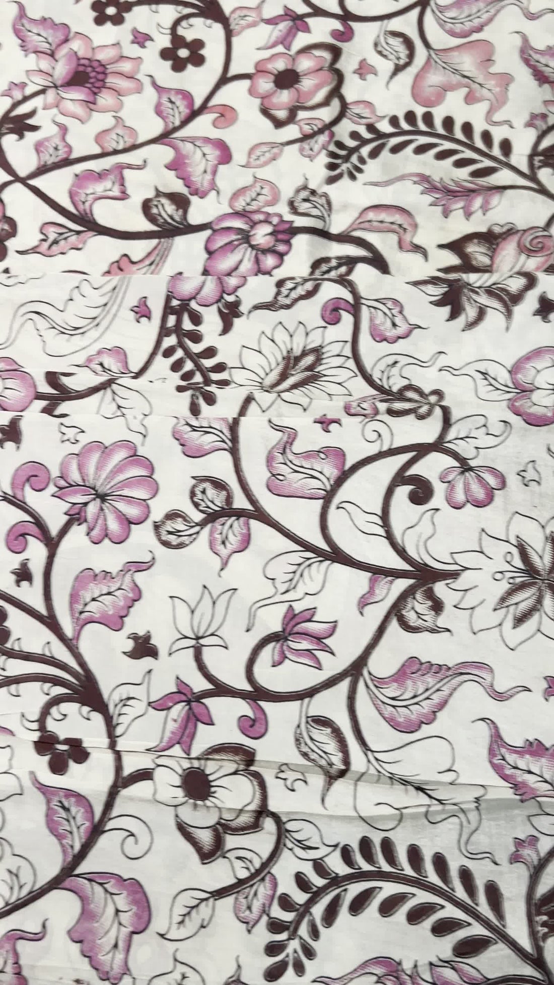 Off-White Kalamkari Saree — Nizam Zari Border