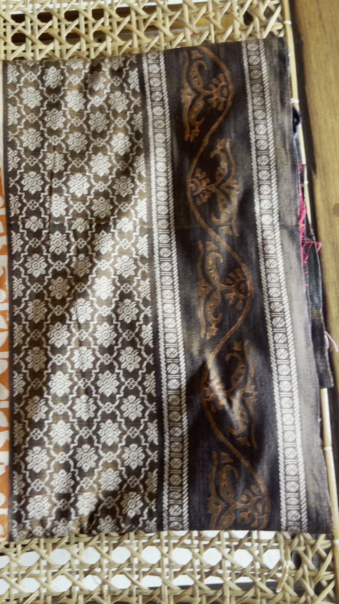 Light Orange Narayanpet Saree