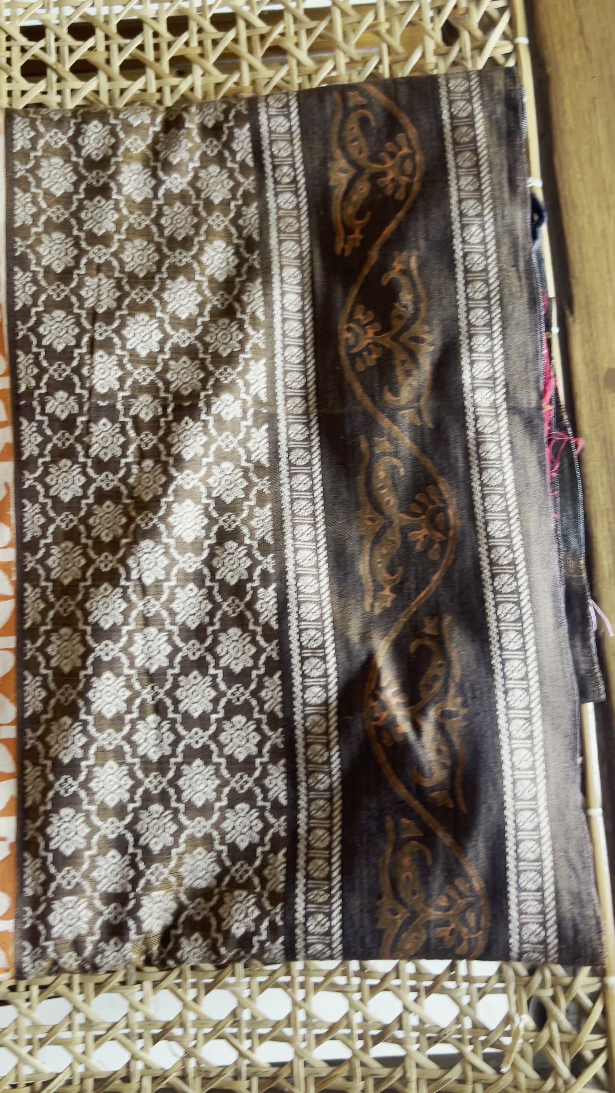 Light Orange Narayanpet Saree