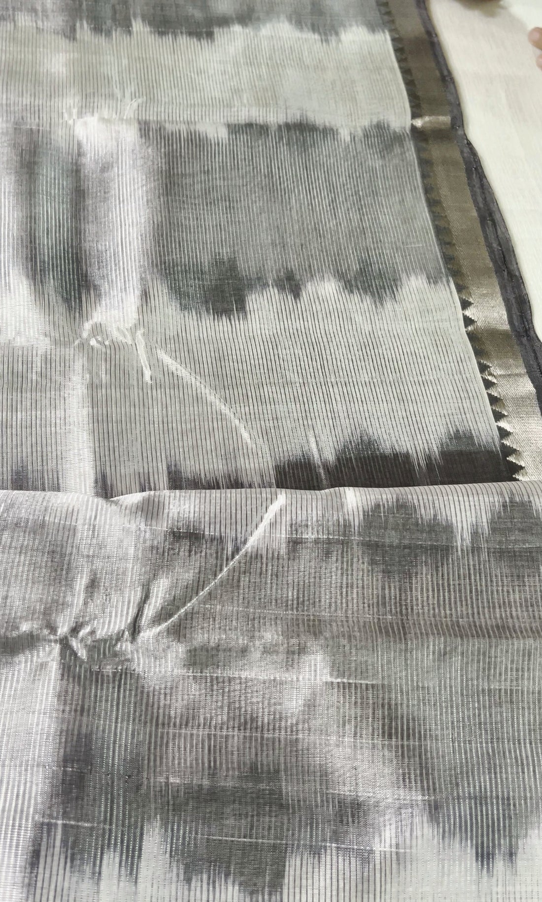 Silver Mangalagiri Katari Saree