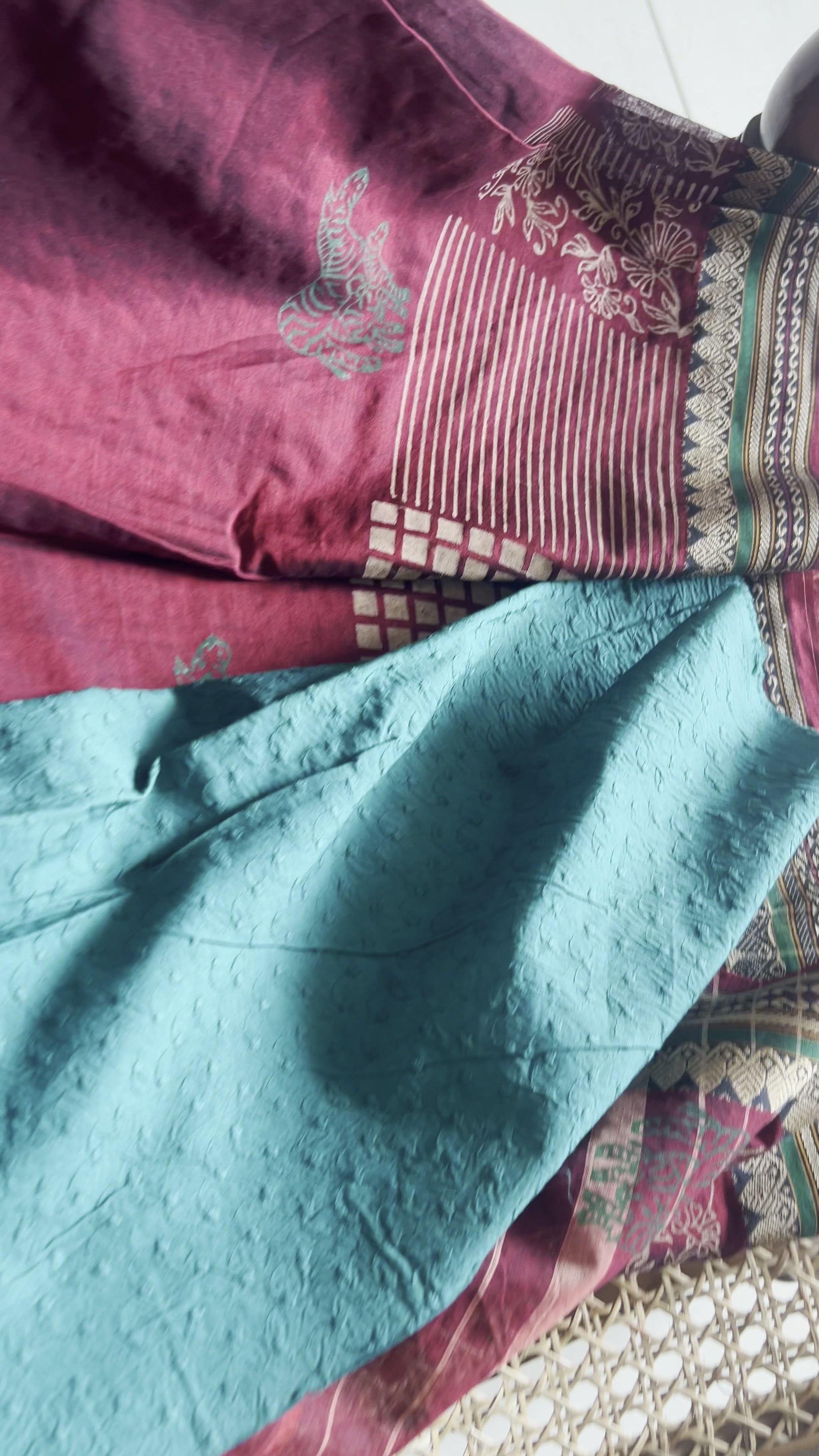 Deep Maroon Narayanpet Saree