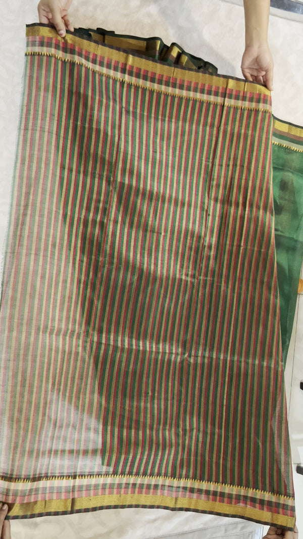 Grey Mangalagiri Pattu Saree