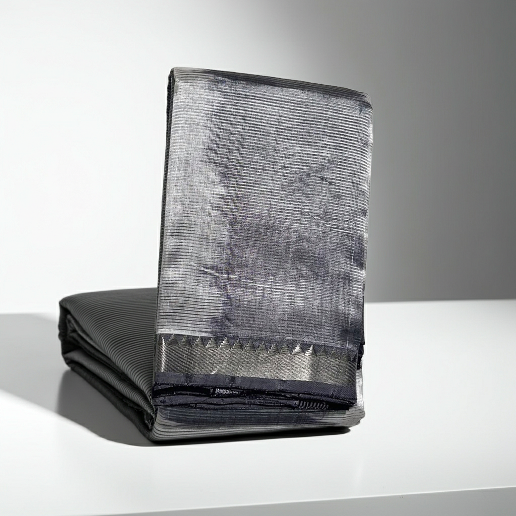 Silver Mangalagiri Katari Saree