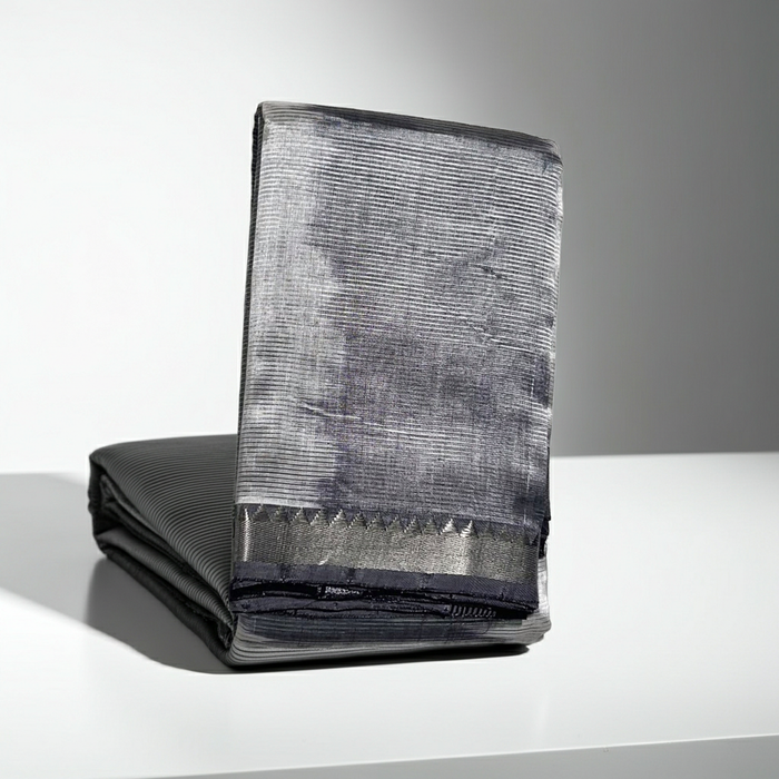 Silver Mangalagiri Katari Saree