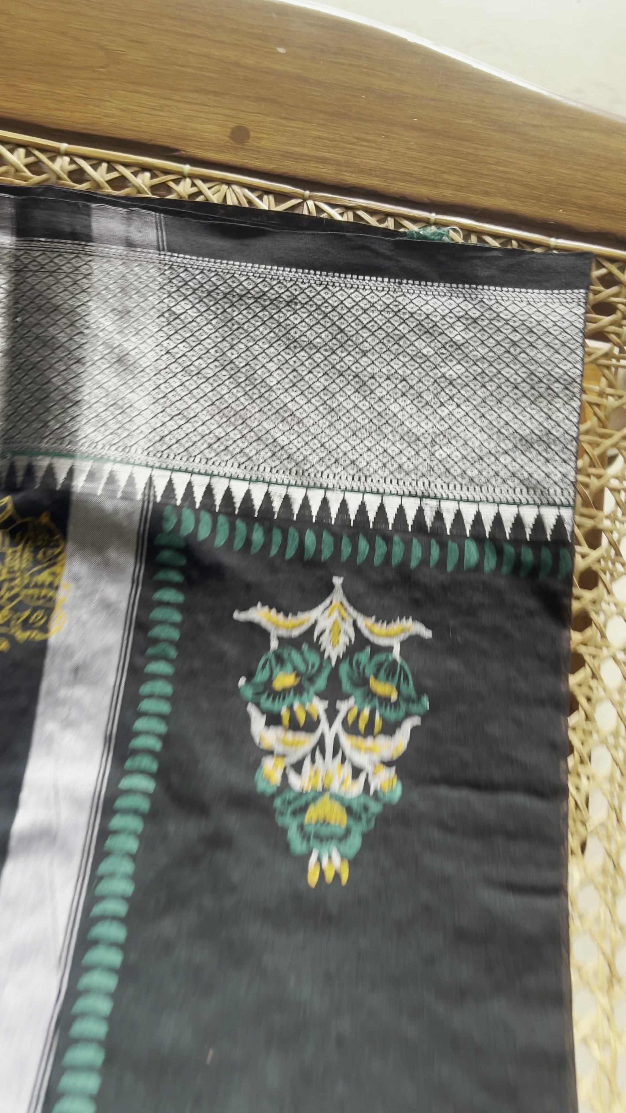 Black Narayanpet Saree