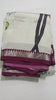 Saree body, border and magenta blouse piece