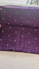 Purple saree rose and vine embroidery