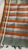 Grey Mangalagiri Pattu saree in motion