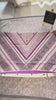 White black block print mulmul cotton saree in motion
