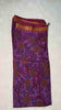 Purple kalamkari saree drape