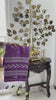 Pink lavender Ponduru khadi saree — on the stand