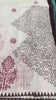 White Kota paisley saree fold