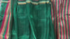 Green Mangalagiri Pattu saree in motion