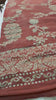 Rust Orange Khaddi Crepe saree detail video