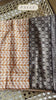 Pallu detail — Peach Narayanpet saree dark brocade end