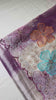 Grey saree cut-work detail