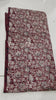Crimson Ajrakh suit fabric — folded