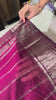Dark magenta Mangalagiri Pattu saree video ::v:45808920035411