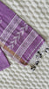 Pink lavender Ponduru khadi saree — tasselled border