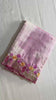 Lavender Mangalagiri Katari cut-work saree
