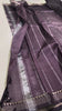 Silver Mangalagiri Katari saree - wine pallu with tassels video