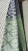 Black & Green Ponduru 6-yard saree — open