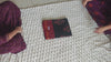 Ajrakh print Maheshwari silk saree, Red & Black 07 — unfolding video showing the body, pallu and blouse piece