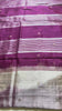 Grey saree pallu