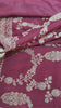 Brick Red Khaddi Crepe saree detail video