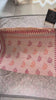 Cream red mulmul cotton saree in motion