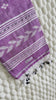 Pink lavender Ponduru khadi saree — pallu