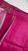 Lavender saree pallu embroidery
