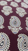 Cream paisley Ajrakh print — closeup