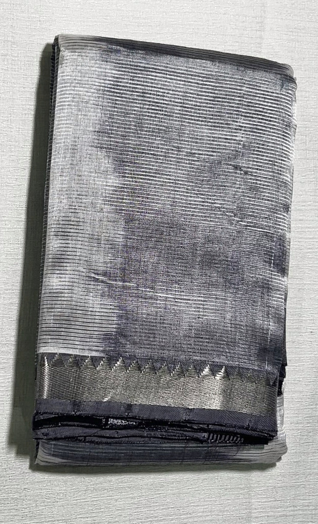 Silver Mangalagiri Katari Saree