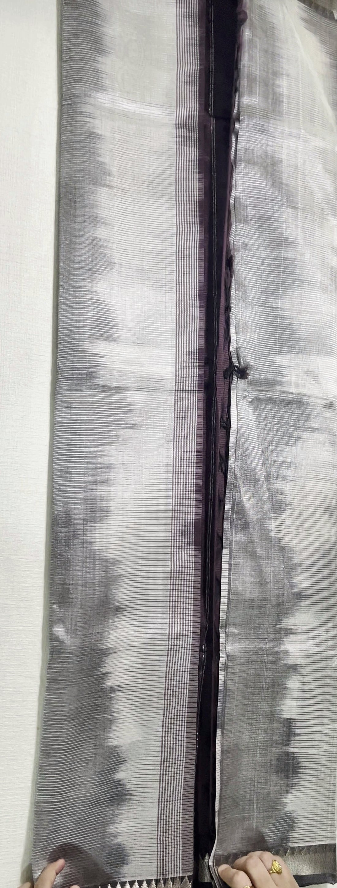 Silver Mangalagiri Katari Saree
