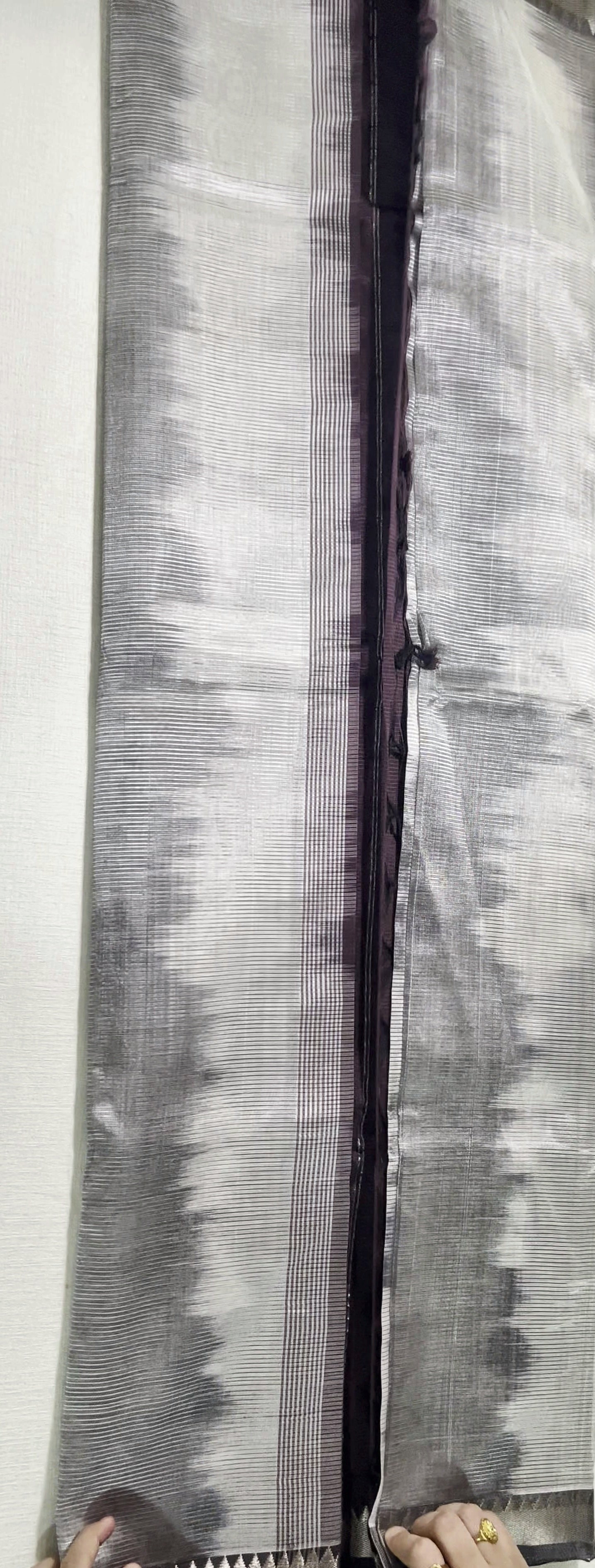 Silver Mangalagiri Katari Saree