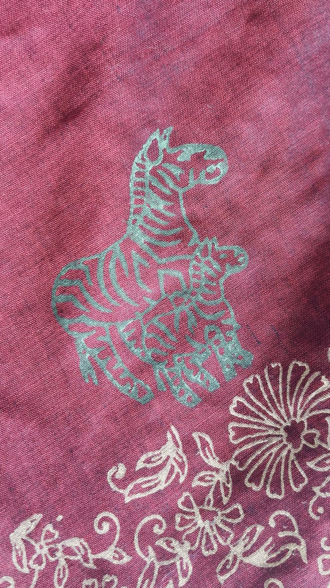 Deep Maroon Narayanpet Saree