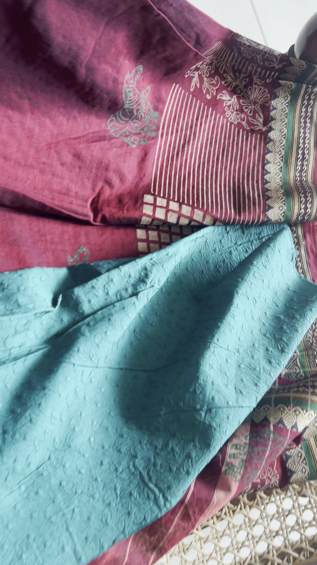 Deep Maroon Narayanpet Saree