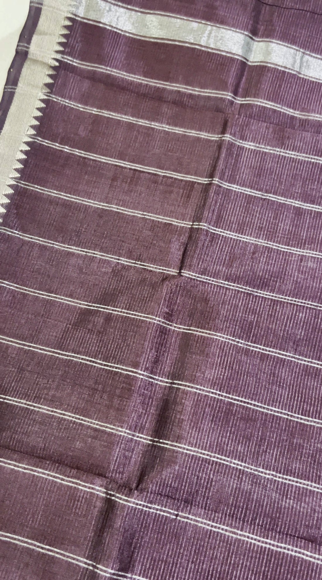 Silver Mangalagiri Katari Saree