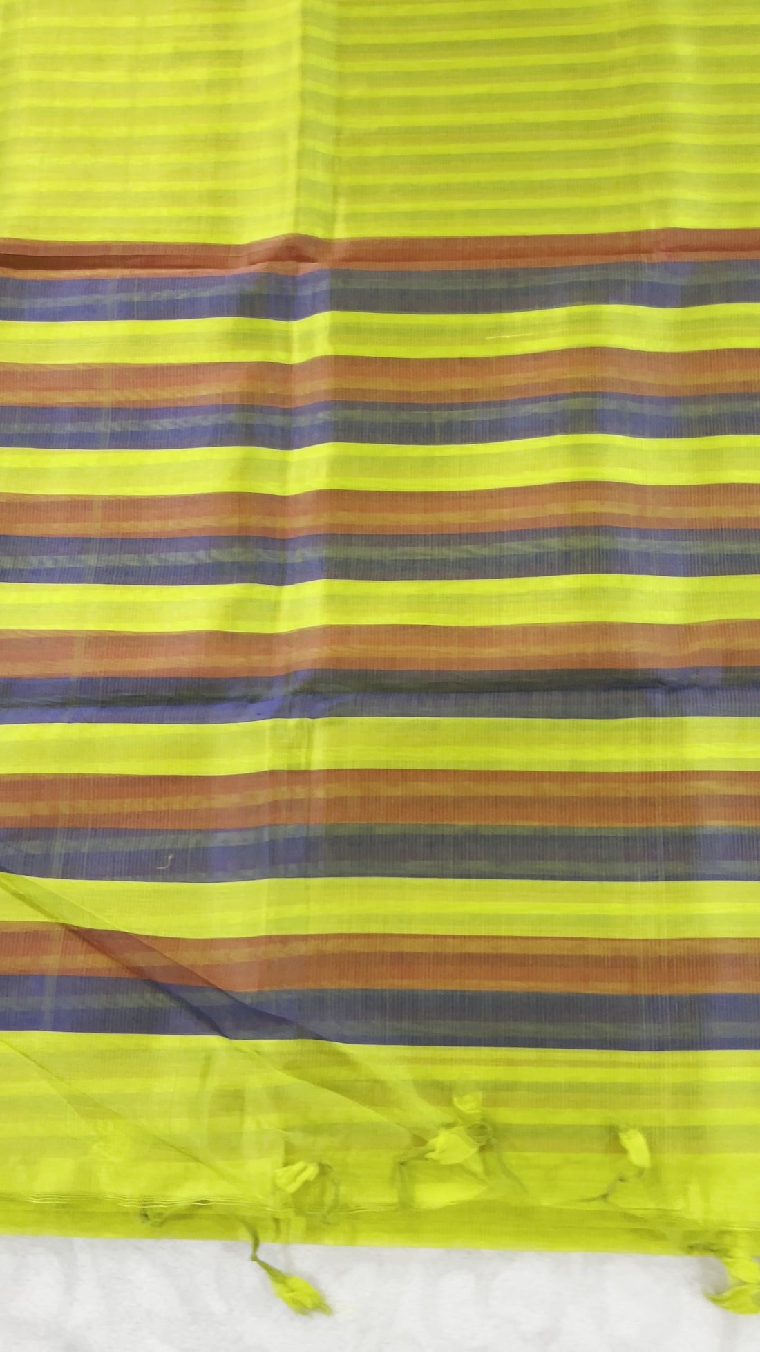 Yellow Mangalagiri Pattu Saree