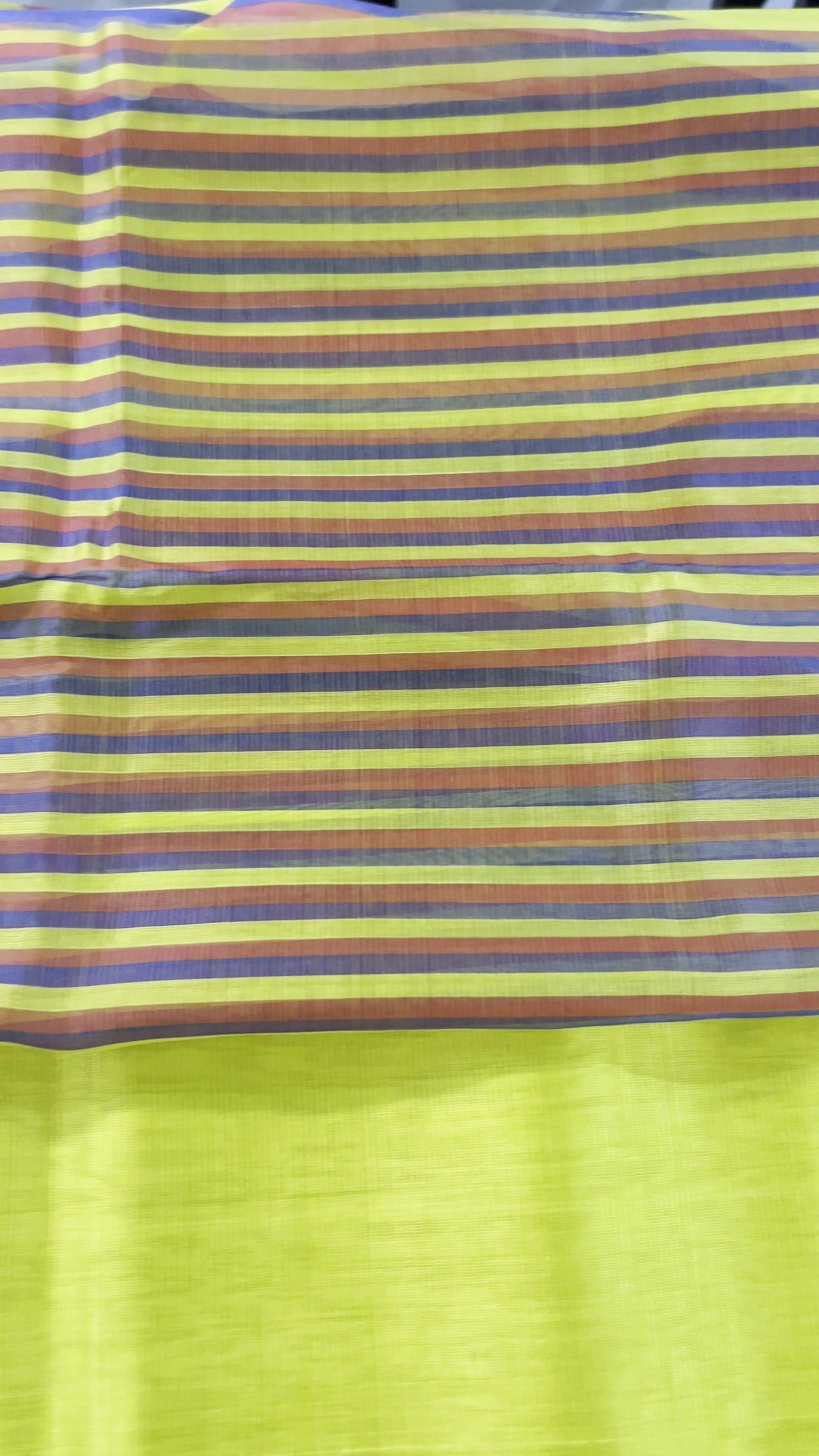 Yellow Mangalagiri Pattu Saree